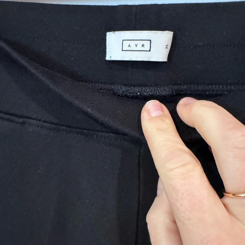 AYR High Hopes Black Wide Leg Women's Pants, XL (S and R Lengths Available) - Picture 12 of 13